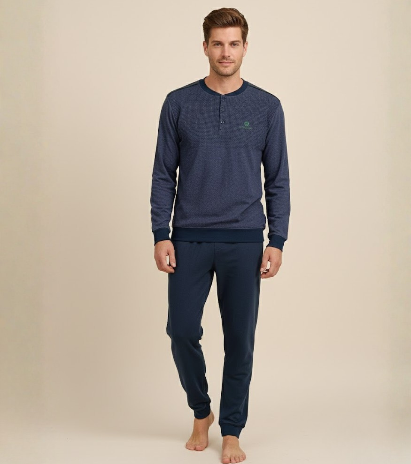 PIGIAMA SERAFINO UOMO M/L NPA138 Tellini S.r.l. Ingrosso Abbigliamento